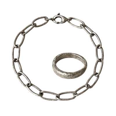 Silver jewelry repair example